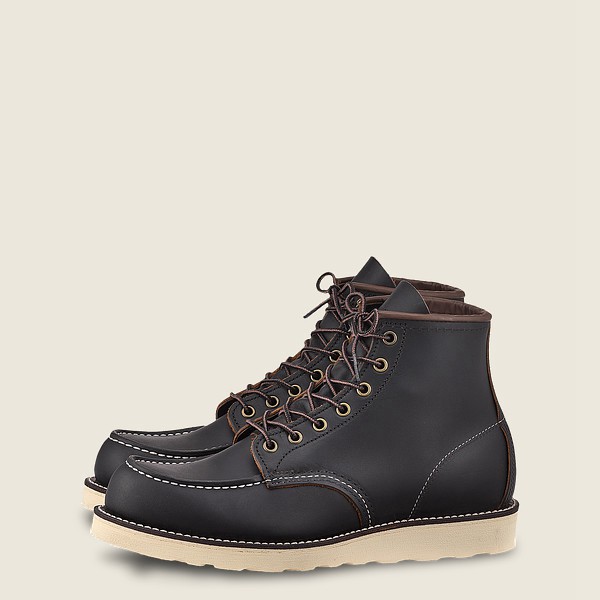 Bottes Red Wing Heritage - Classic Moc - 6-Inch Prairie Cuir - Noir - Homme 813WVHOGT